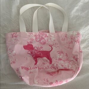 LoveShackFancy Pink Floral Dog Tote